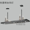 復(fù)古創(chuàng)意LED吧臺(tái)燭臺(tái)吊燈美式鄉(xiāng)村長(zhǎng)方形設(shè)計(jì)師吊燈