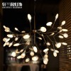 后現(xiàn)代創(chuàng)意藝術(shù)個(gè)性螢火蟲吊燈餐廳客廳樹枝葉子吊燈